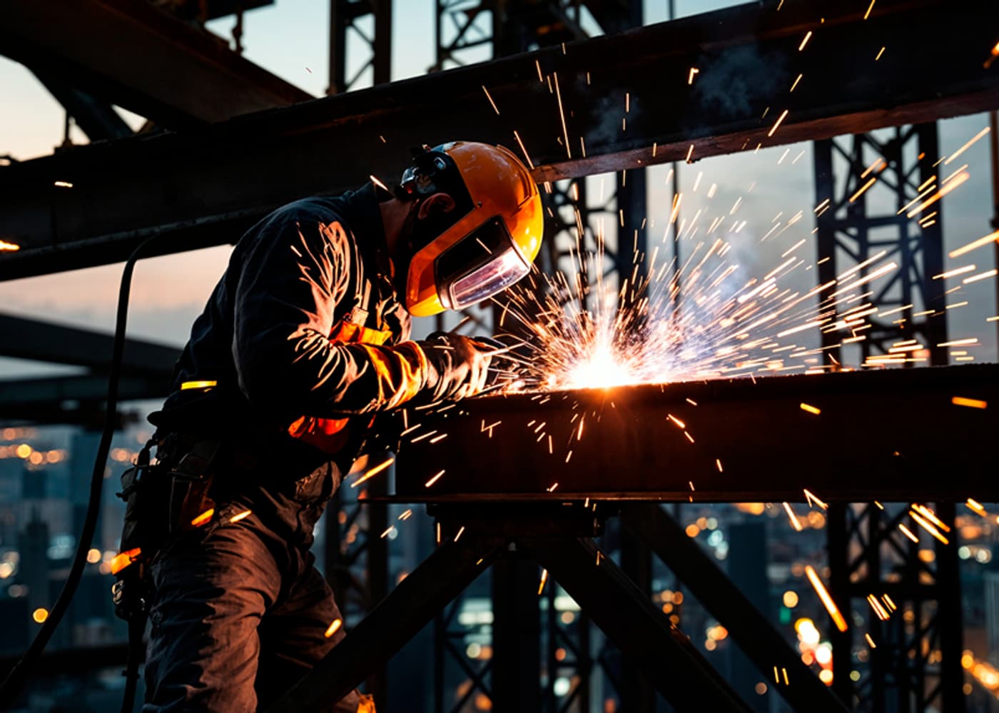 Weldex welding work in progress