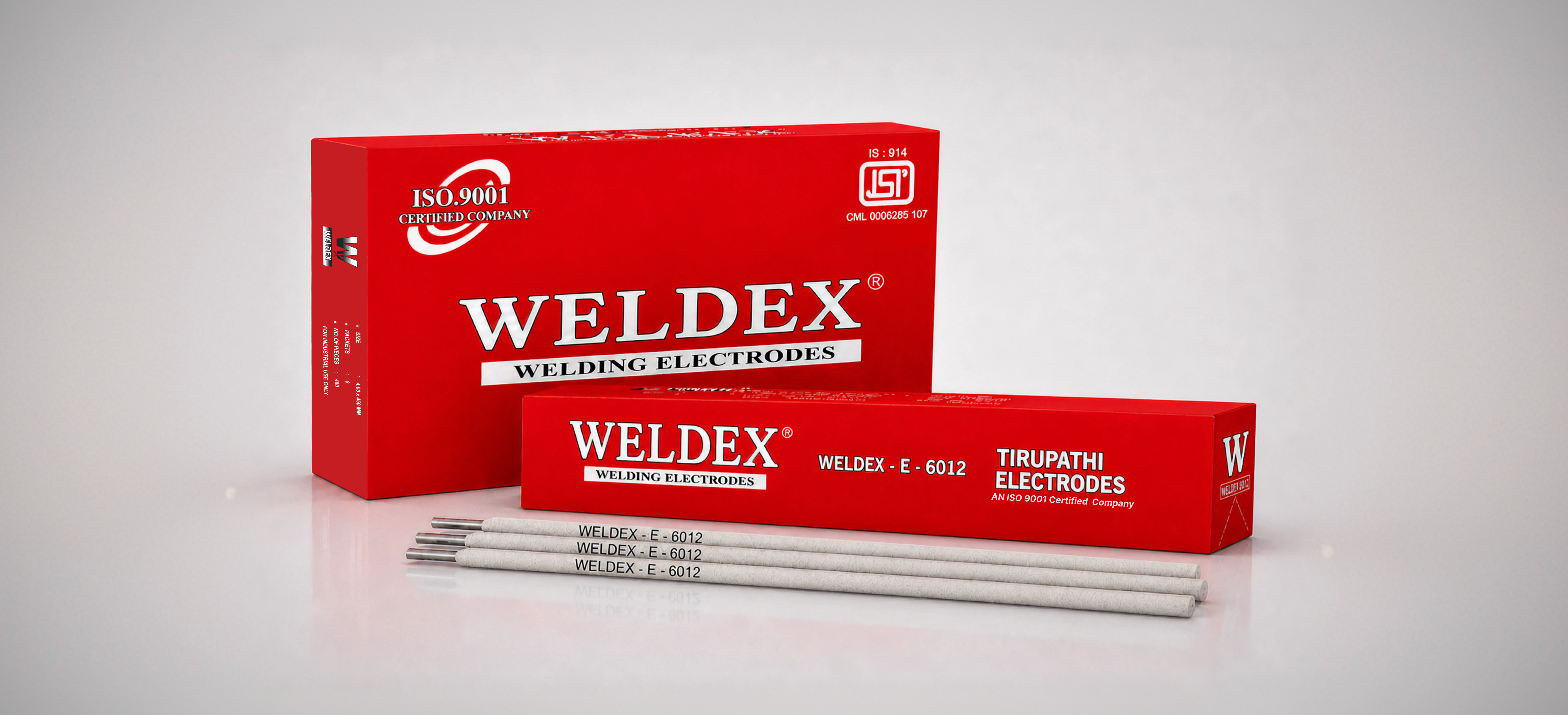 Weldex 6012 mild steel electrodes