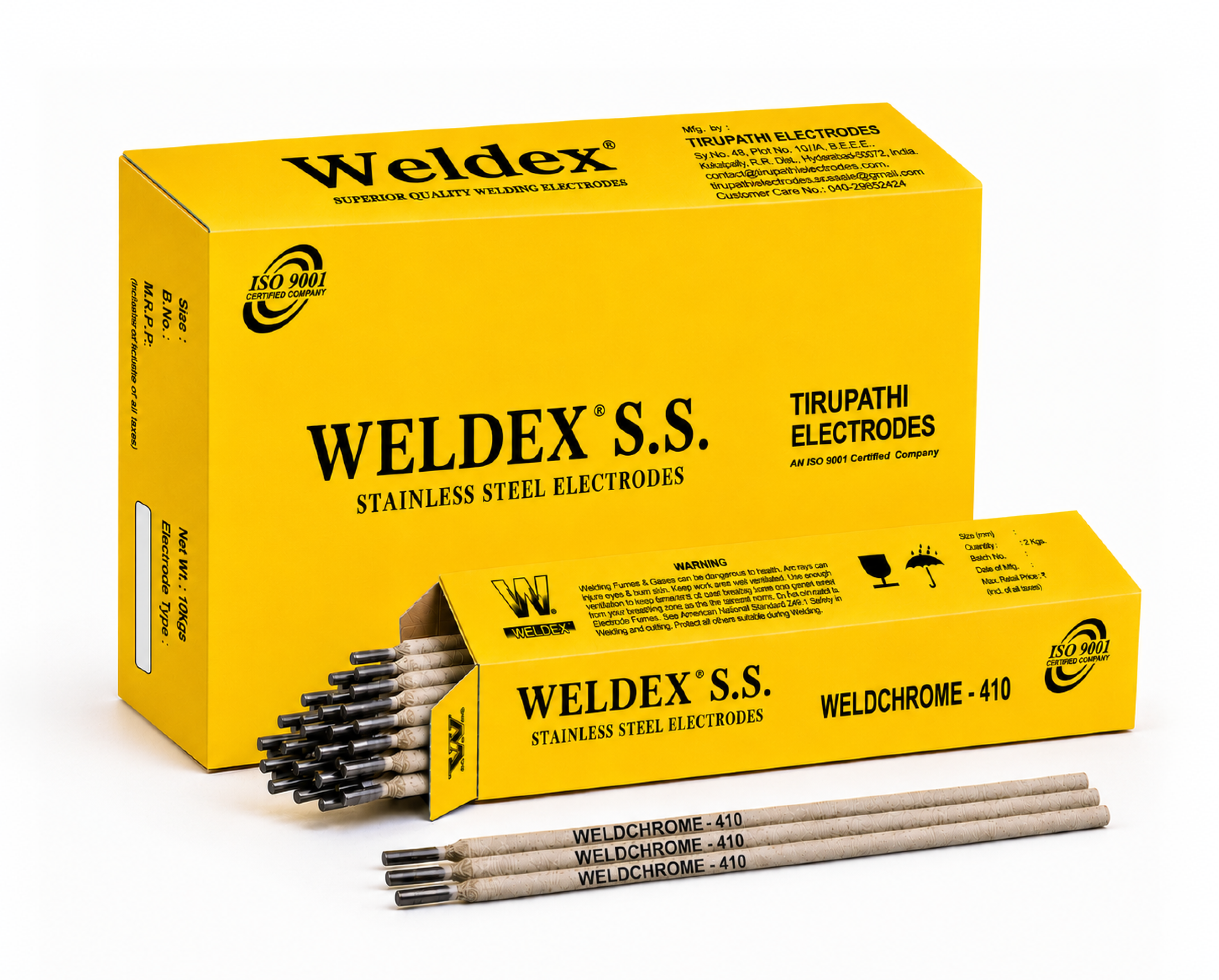 Weldex Weldchrome - 410 stainless steel welding electrodes